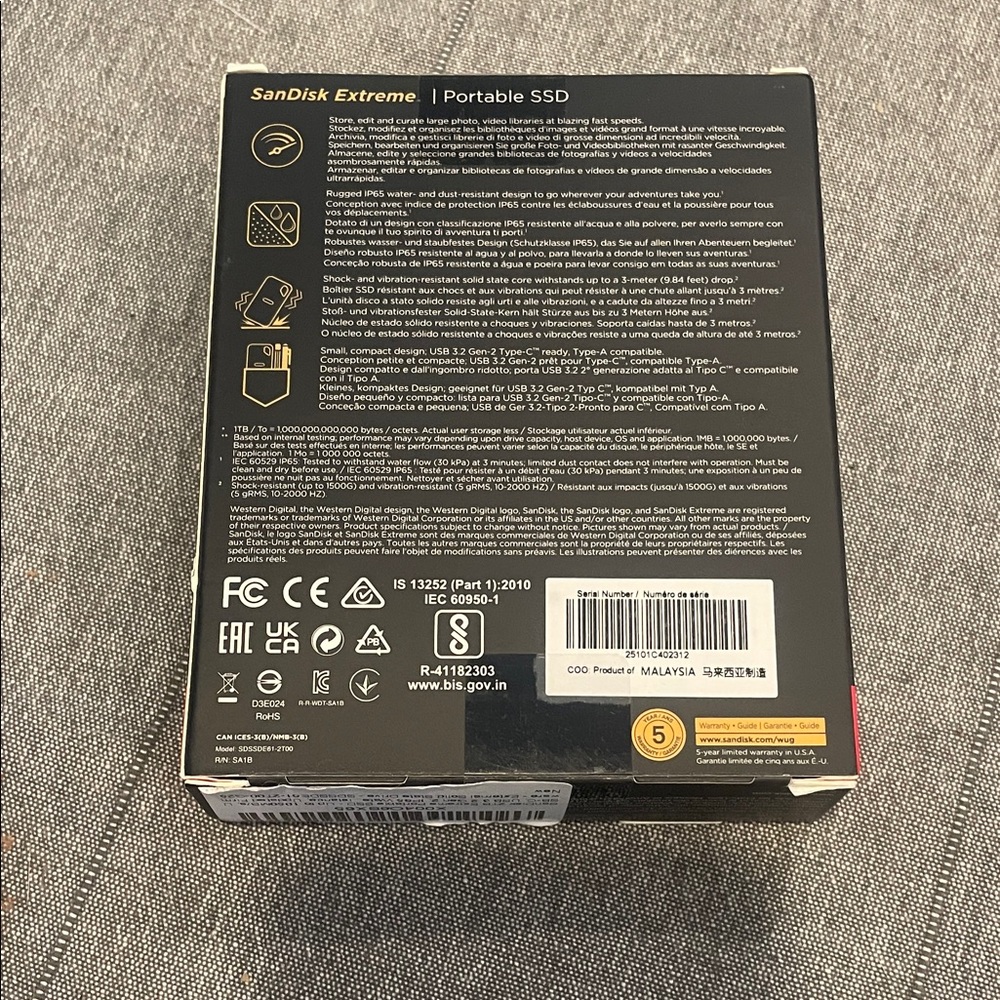 San Disk portable SSD - Picture 4 of 7
